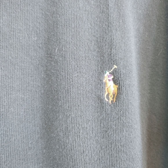 Polo Ralph Lauren Men's Black Cotton Estate Rib Pullover Sweater Sz XXL - Picture 6 of 13